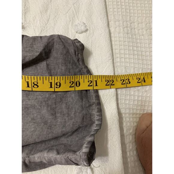 Sweet Magnolia Large Tunic Peasant Top Grey Embroidered Roll Tab Sleeve Boho - Picture 6 of 10